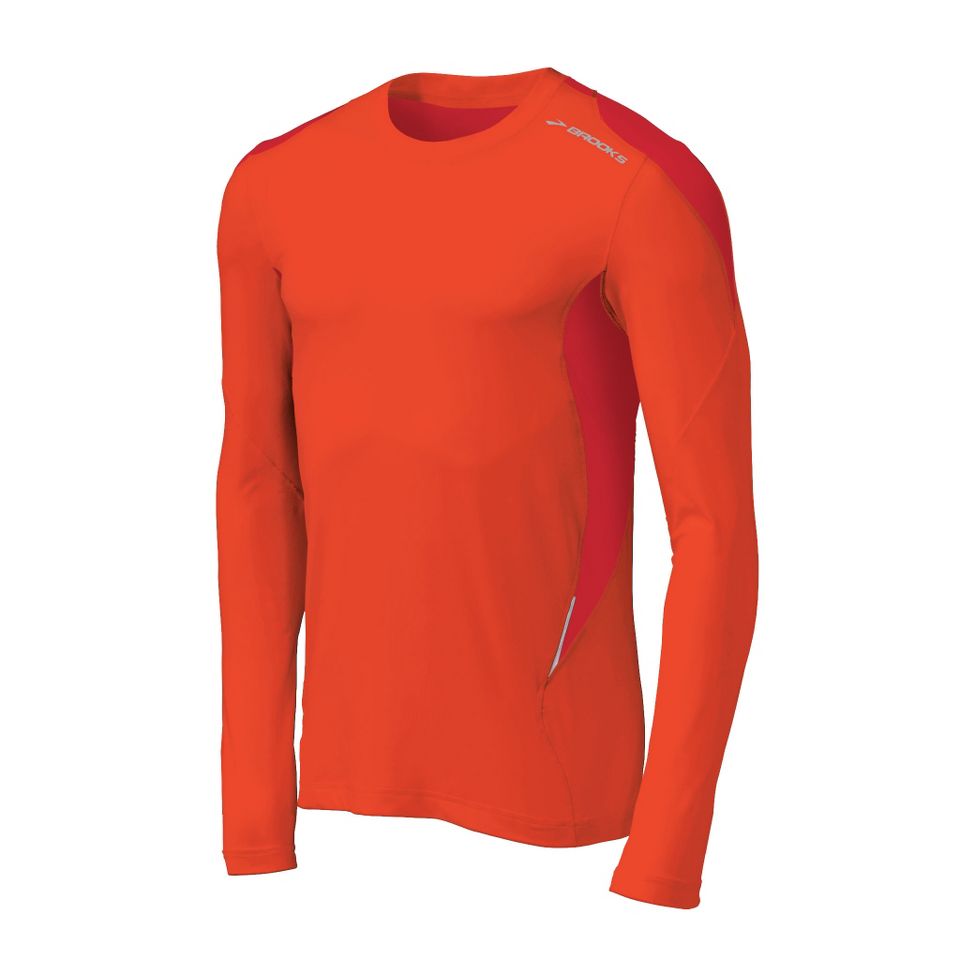Mens Brooks Equilibrium Long Sleeve Long Sleeve No Zip Technical Tops