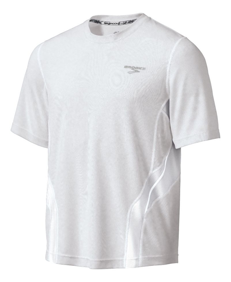 Mens Brooks Rev Short Sleeve Technical Tops