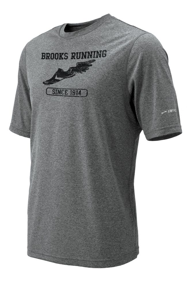 Mens Brooks EZ Track T Short Sleeve Technical Tops