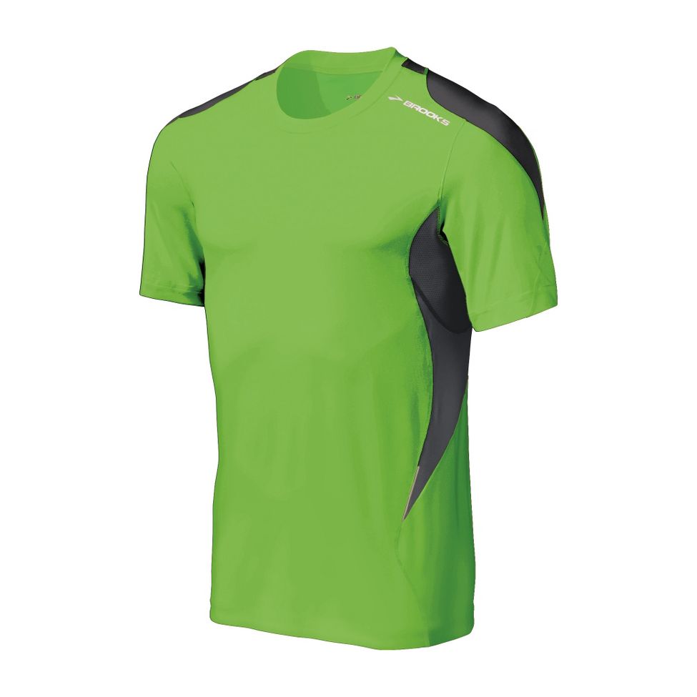 Mens Brooks Nightlife Equilibrium Short Sleeve Short Sleeve Technical Tops