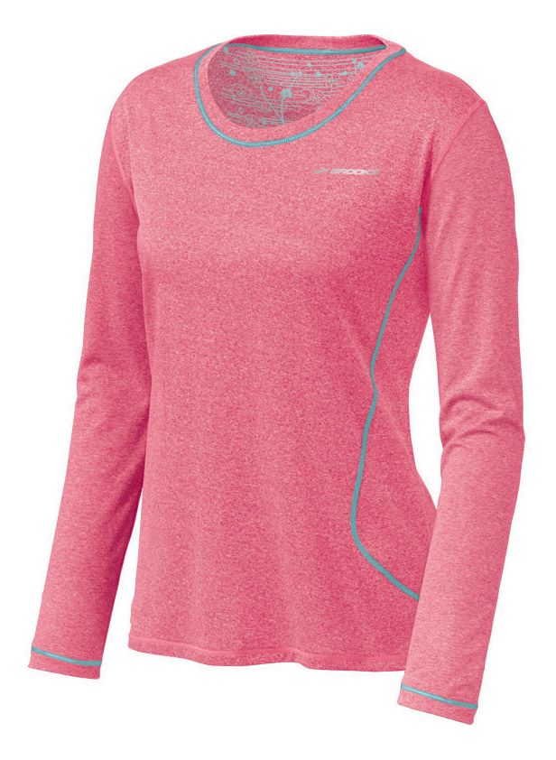 Womens Brooks Versatile EZ Long Sleeve No Zip Technical Tops
