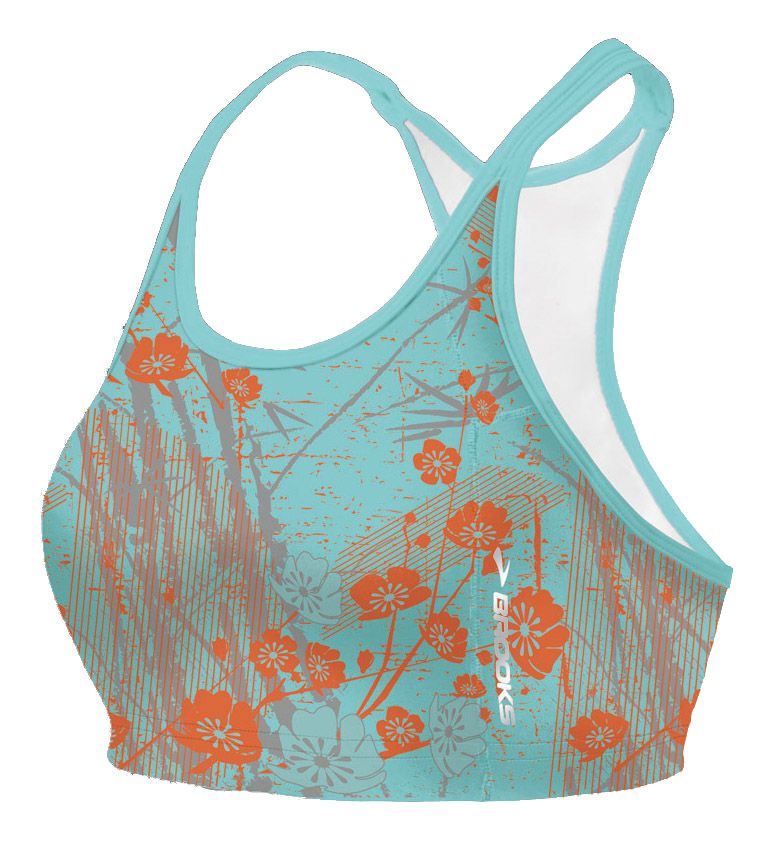 Womens Brooks Glycerin Printed Top II Sports Bra