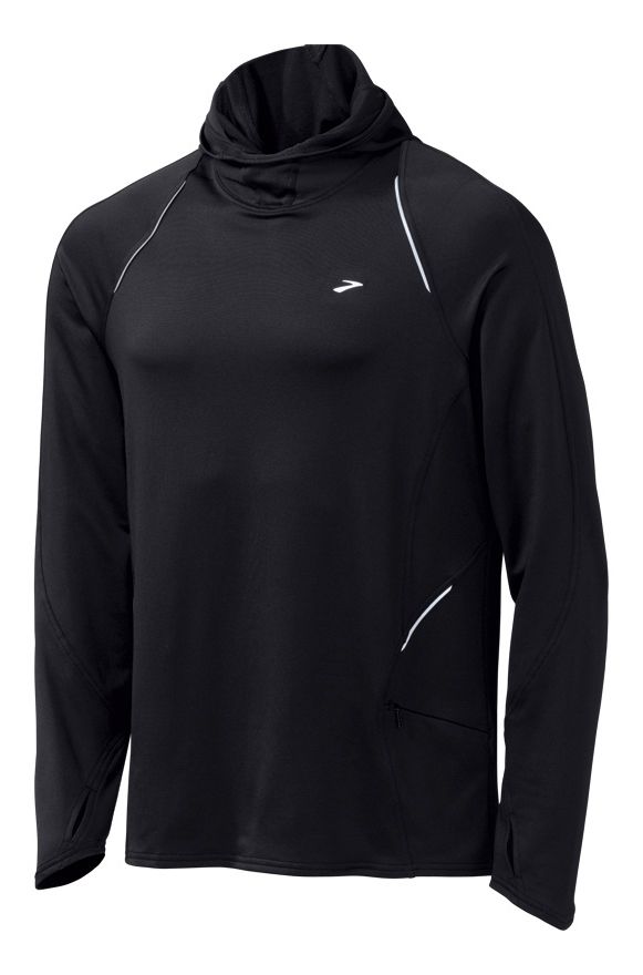Mens Brooks Infiniti Hoodie Long Sleeve No Zip Technical Tops