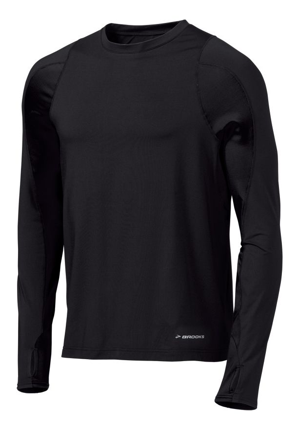 Mens Brooks Equilibrium Thermal LS Long Sleeve No Zip Technical Tops