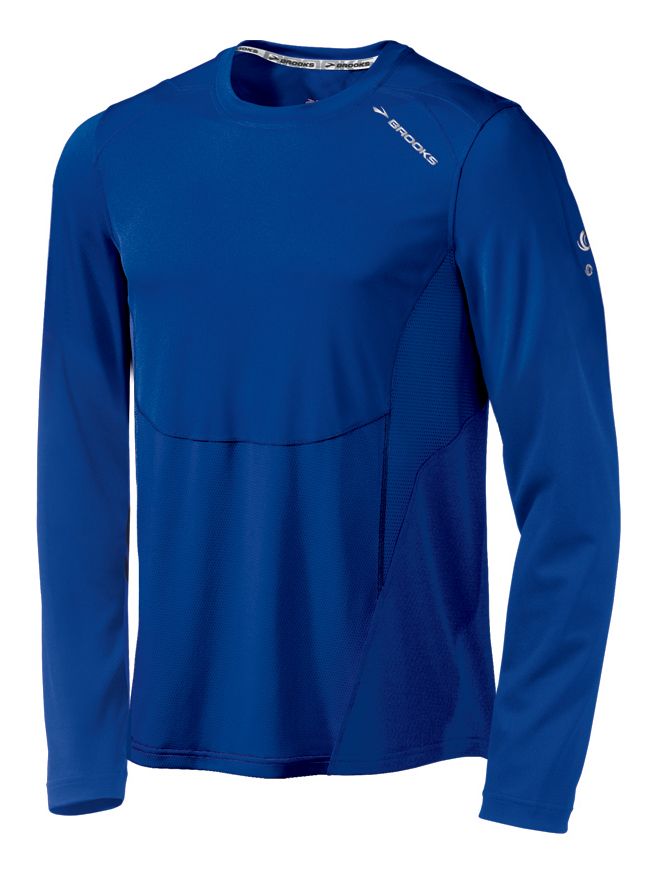 Mens Brooks HVAC Synergy Long Sleeve No Zip Technical Tops