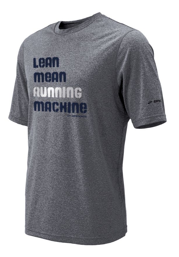 Mens Brooks EZ T Lean Mean Running Machine Short Sleeve Technical Tops