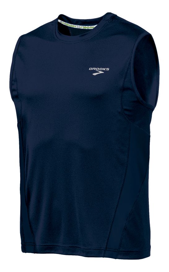 Mens Brooks Versatile Sleeveless Sleeveless Technical Tops