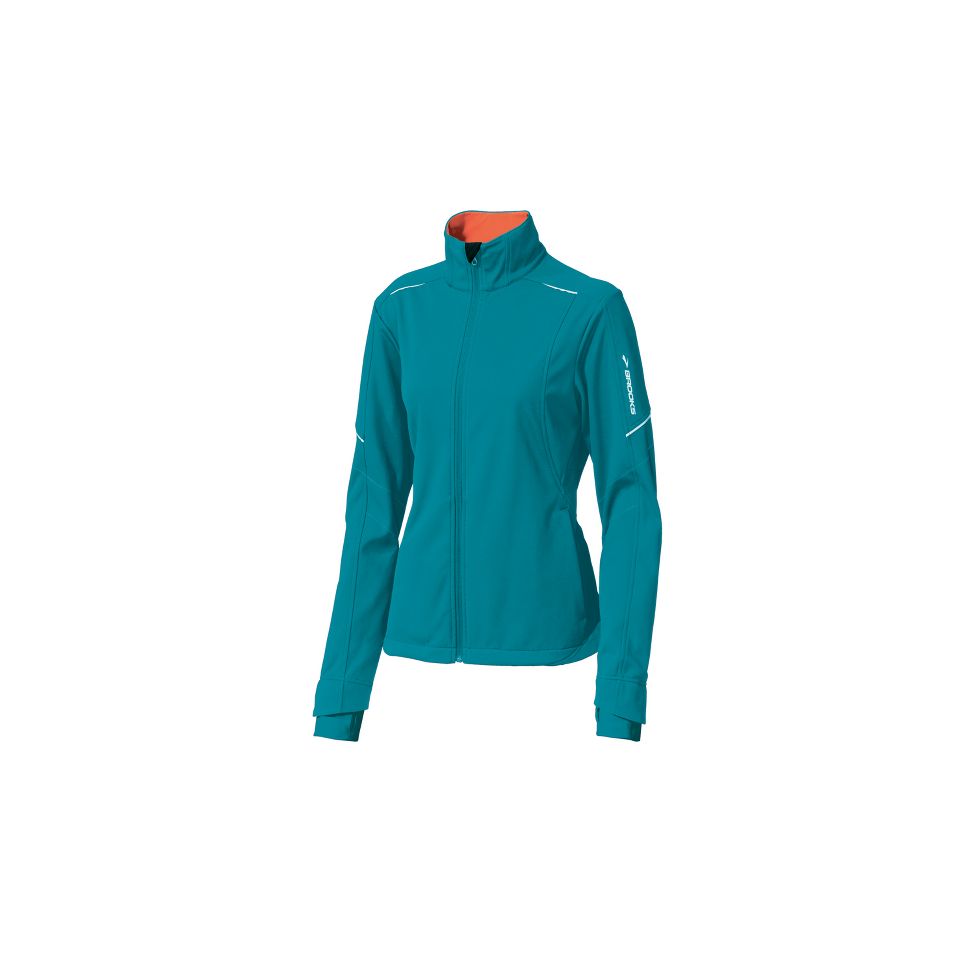 Womens Brooks Utopia Embossed Soft Shell Outerwear Jackets