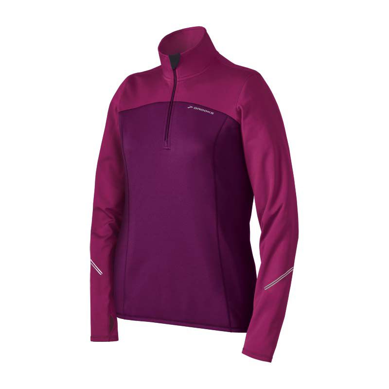 Womens Brooks Utopia Thermal 1/2 Zip Long Sleeve 1/2 Zip Technical Tops