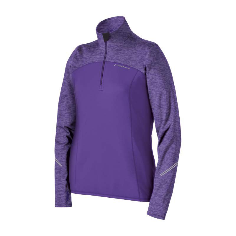 Womens Brooks Utopia Thermal 1/2 Zip Long Sleeve 1/2 Zip Technical Tops