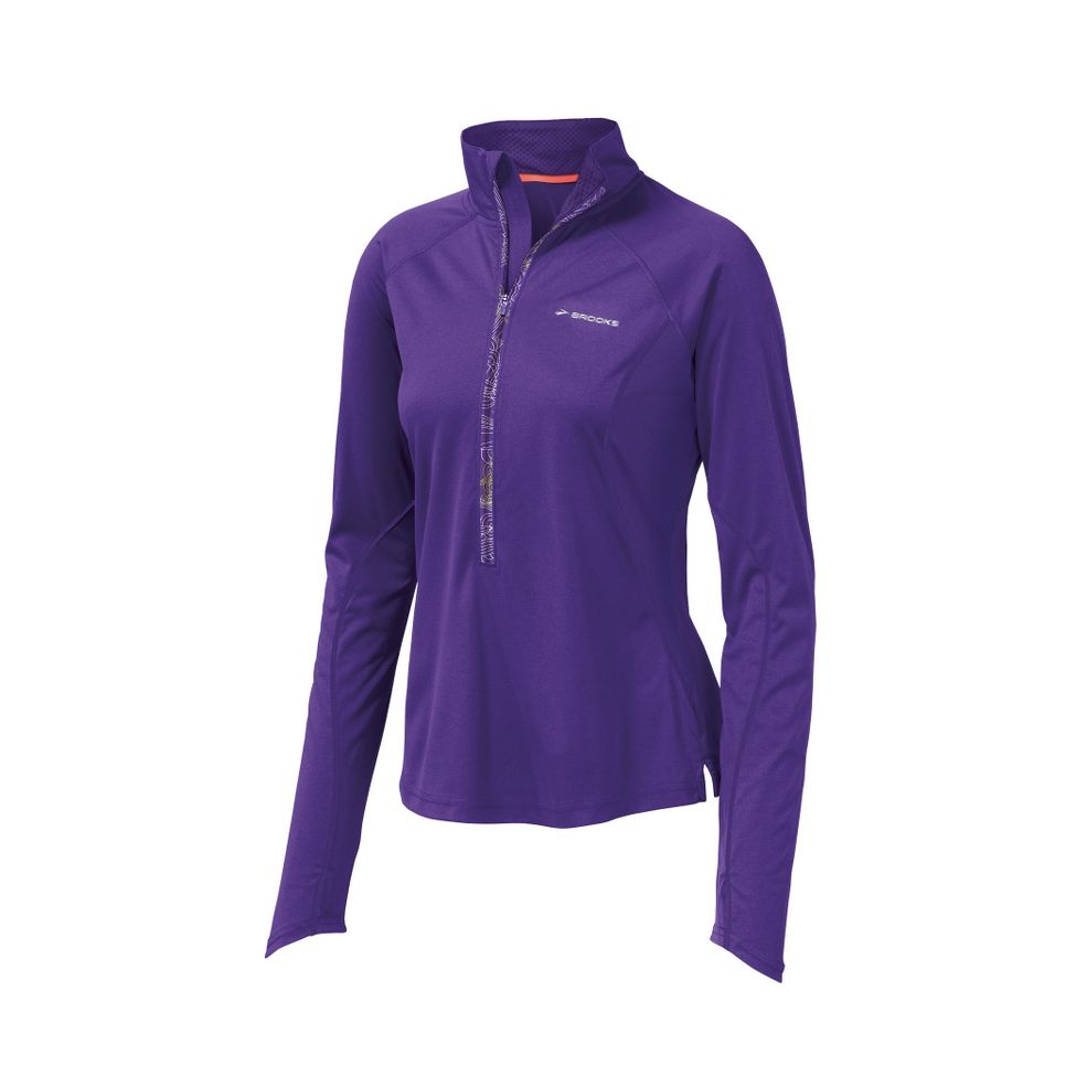 Womens Brooks Infiniti Hybrid Wind Shirt Technical Tops