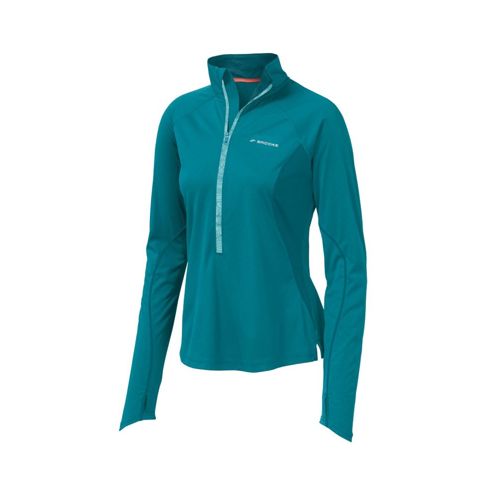 Womens Brooks Infiniti Hybrid Wind Shirt Technical Tops
