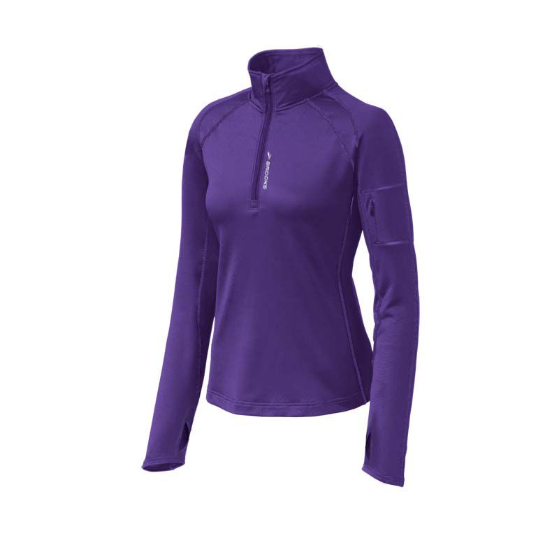 Womens Brooks Infiniti 1/2 Zip II  Technical Tops