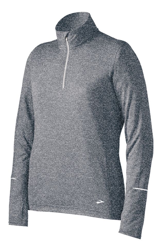 Womens Brooks Essential LS 1/2 Zip II Long Sleeve 1/2 Zip Technical Tops