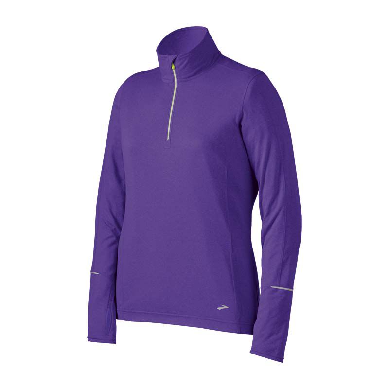 Womens Brooks Essential LS 1/2 Zip II Long Sleeve 1/2 Zip Technical Tops