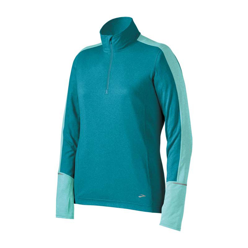 Womens Brooks Essential LS 1/2 Zip II Long Sleeve 1/2 Zip Technical Tops