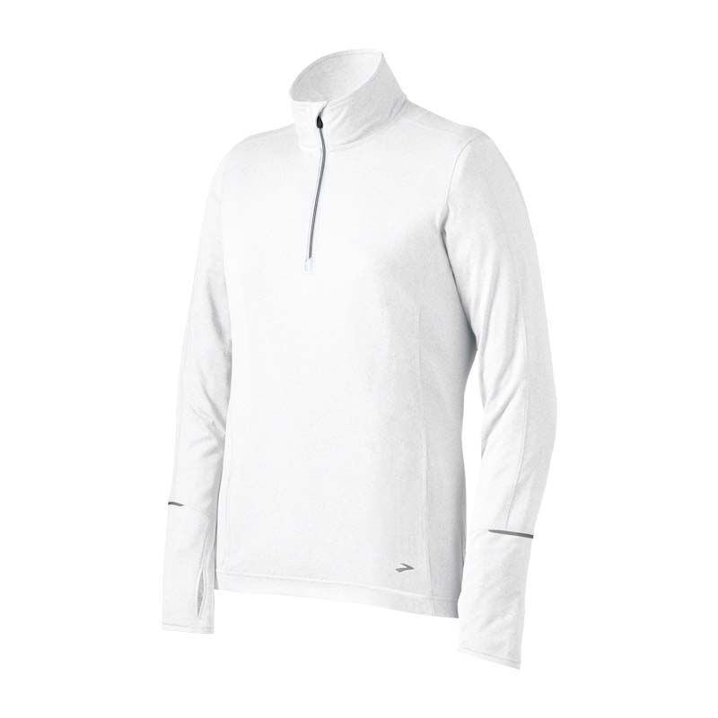 Womens Brooks Essential LS 1/2 Zip II Long Sleeve 1/2 Zip Technical Tops