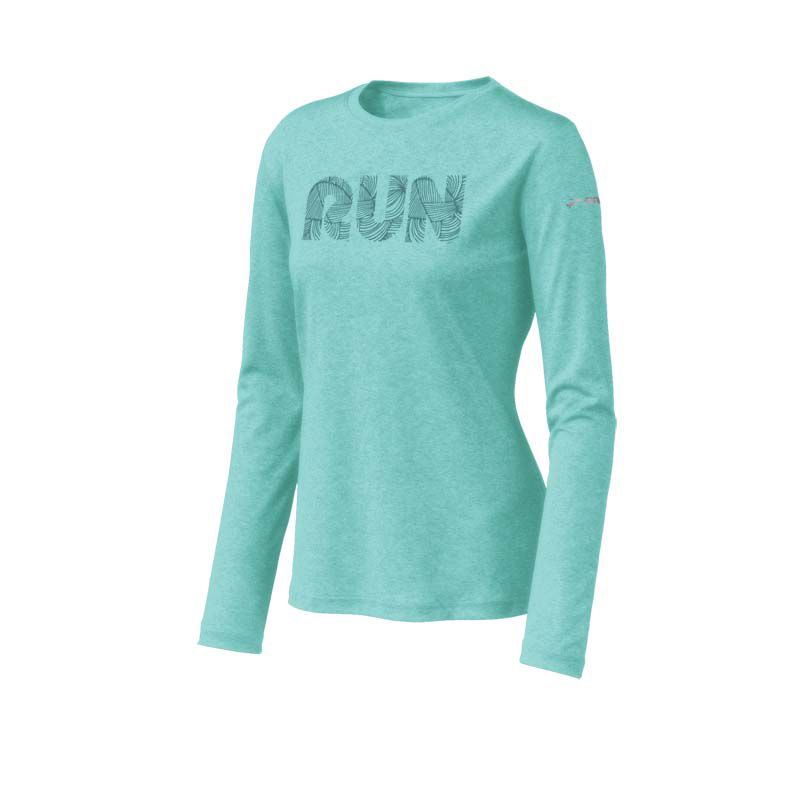 Womens Brooks EZ T LS Run Long Sleeve No Zip Technical Tops