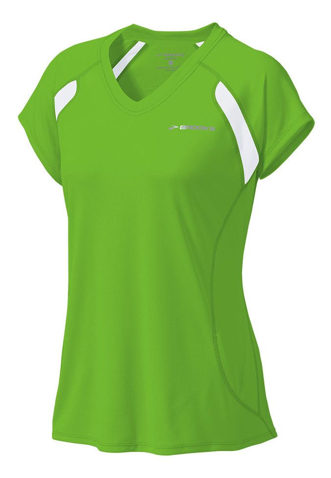 Womens Brooks Epiphany Short Sleeve Technical Tops