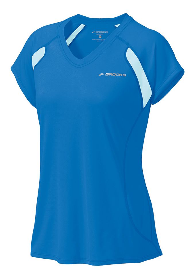 Womens Brooks Epiphany Short Sleeve Technical Tops