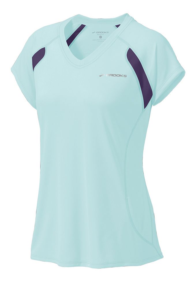 Womens Brooks Epiphany Short Sleeve Technical Tops