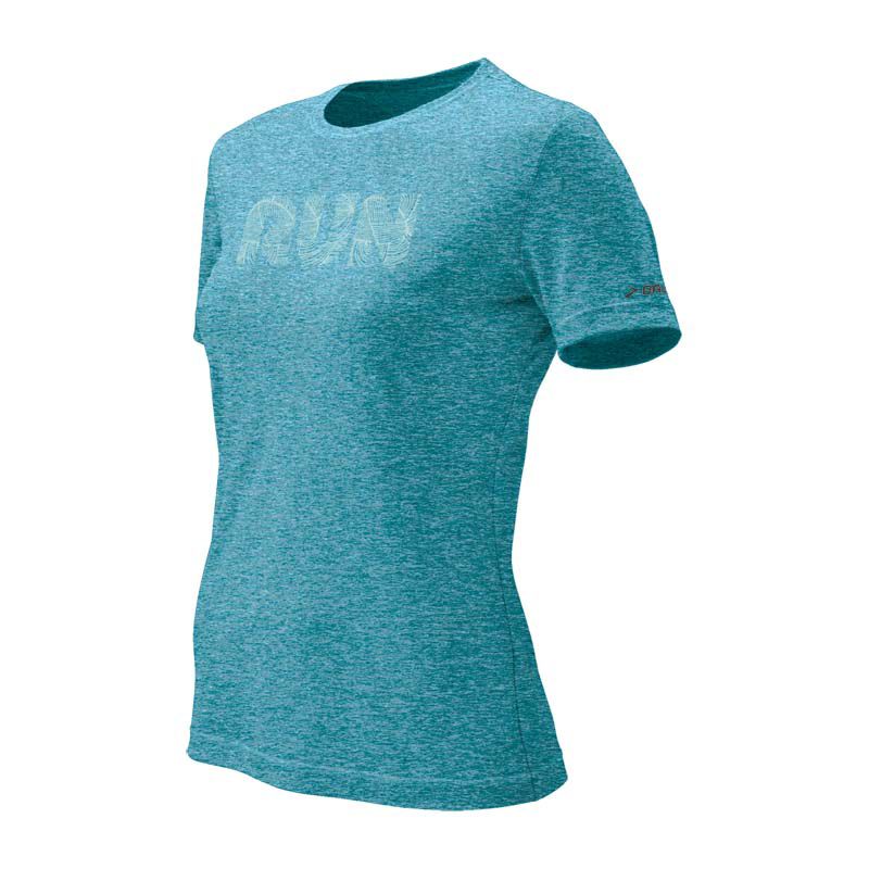Womens Brooks EZ T Run Short Sleeve Technical Tops