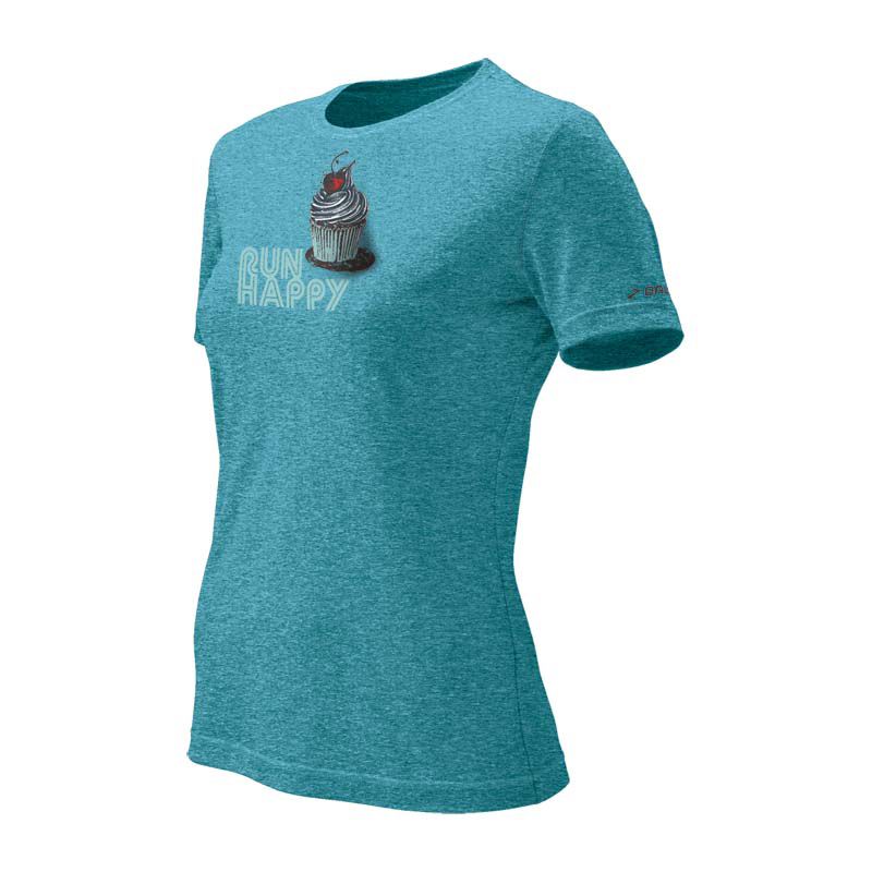 Womens Brooks EZ T Cupcake Short Sleeve Technical Tops