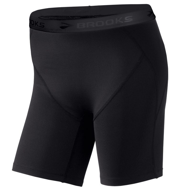 Womens Brooks Thermo Boy Short Fitted Shorts