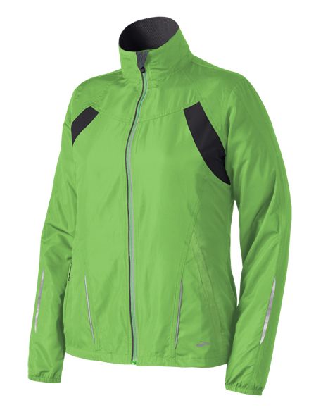 Womens Brooks Nightlife Essential Run Jacket II Outerwear Jackets