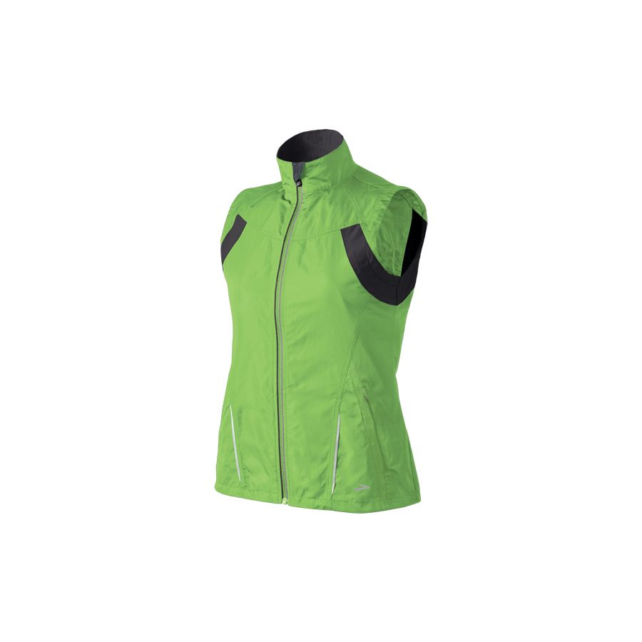 Womens Brooks Nightlife Essential Run Vest II Outerwear Vests