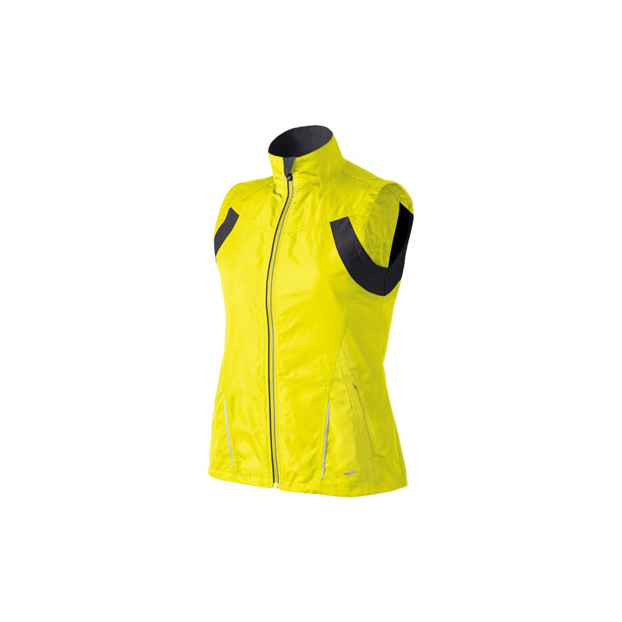 Womens Brooks Nightlife Essential Run Vest II Outerwear Vests