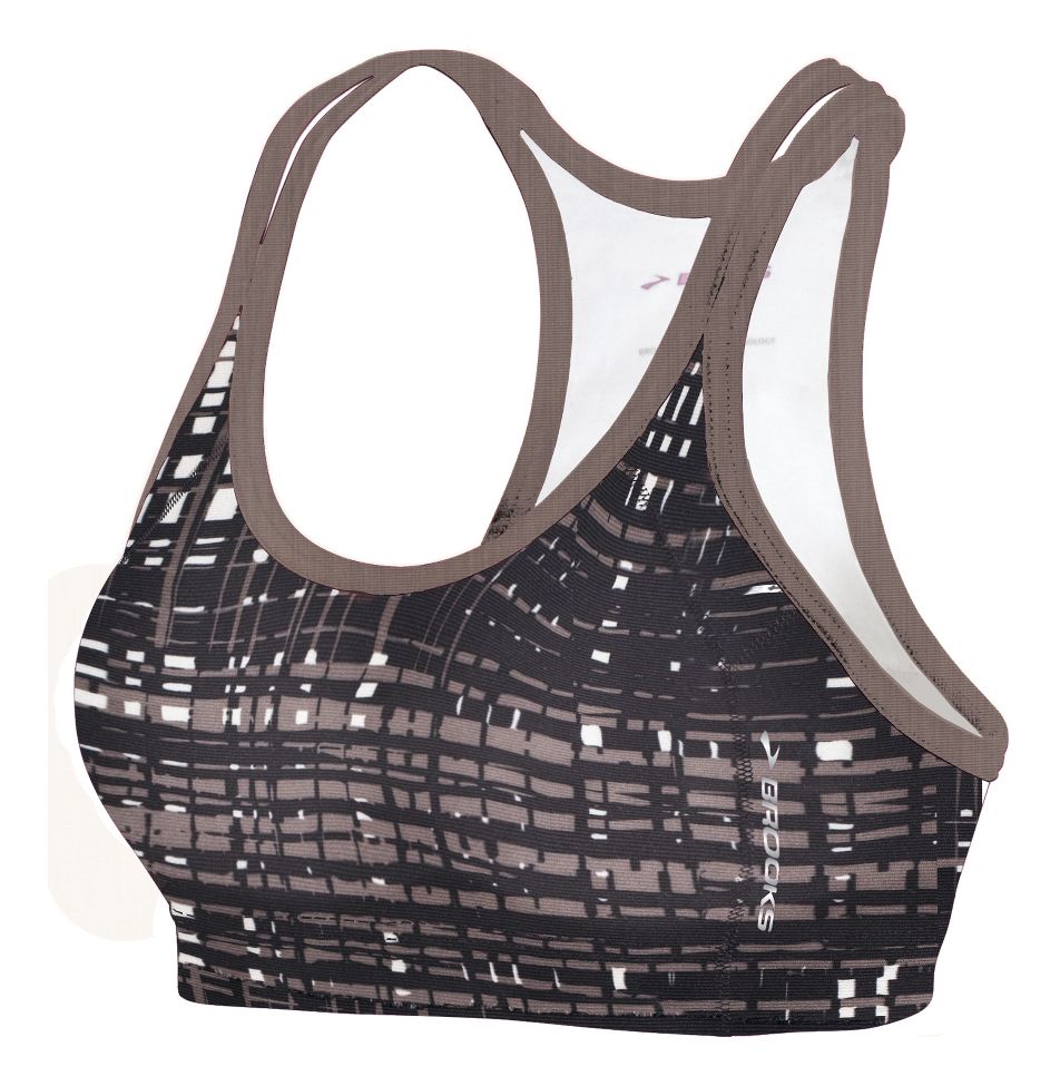 Womens Brooks Glycerin Printed Bra Top II Sports Bra Bras