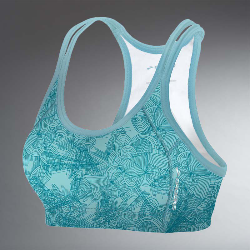 Womens Brooks Glycerin Printed Bra Top II Sports Bra Bras