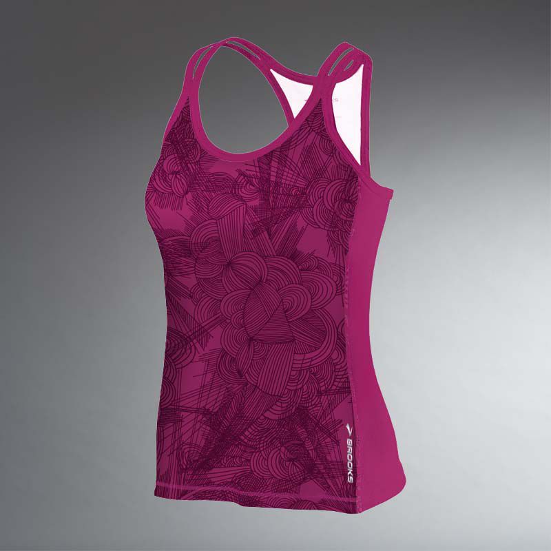 Womens Brooks Glycerin Print Support Tank II Sport Top Bras