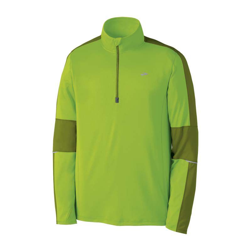 Mens Brooks Essential Run LS 1/2 Zip Long Sleeve 1/2 Zip Technical Tops
