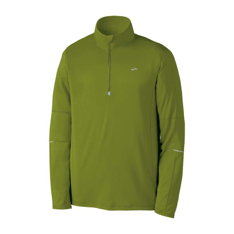 Mens Brooks Essential Run LS 1/2 Zip Long Sleeve 1/2 Zip Technical Tops