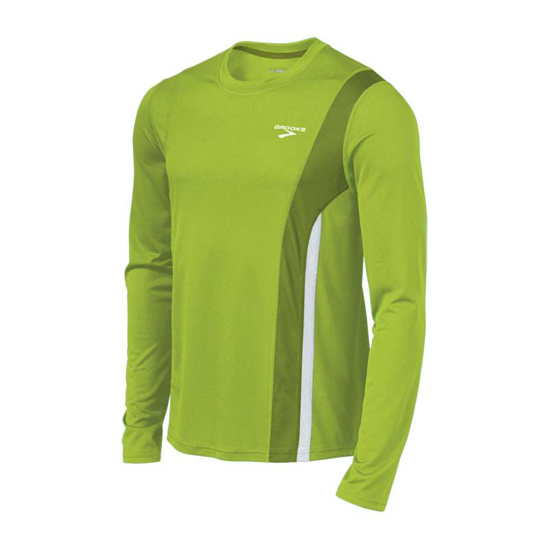 Mens Brooks Rev LS II Long Sleeve No Zip Technical Tops