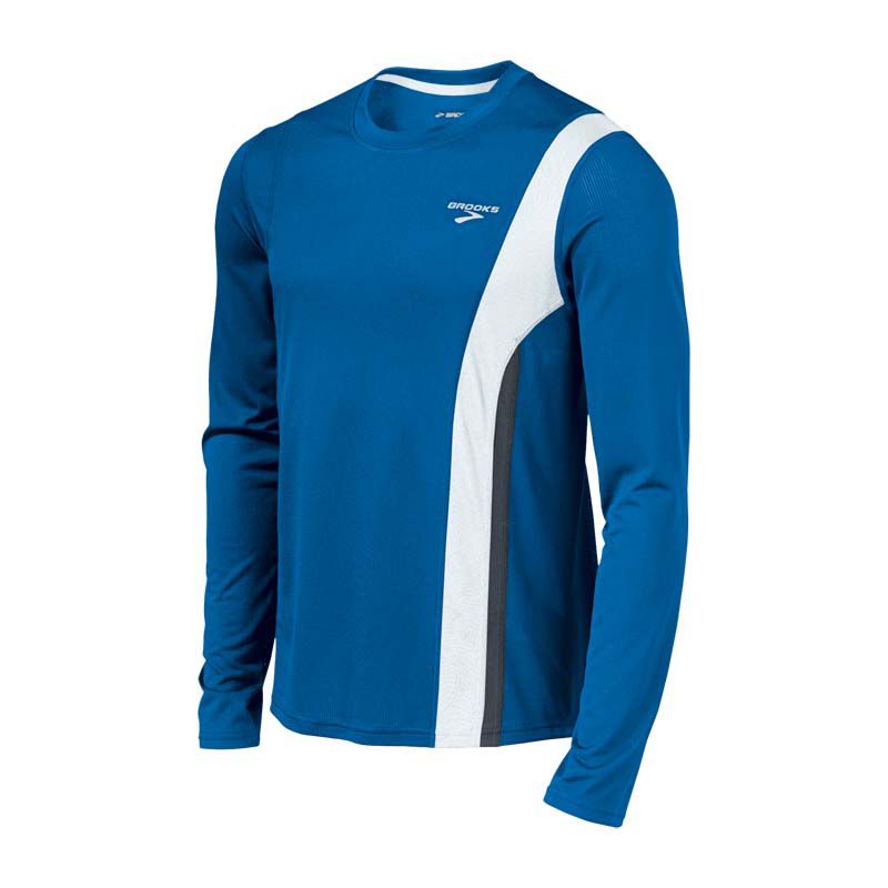 Mens Brooks Rev LS II Long Sleeve No Zip Technical Tops