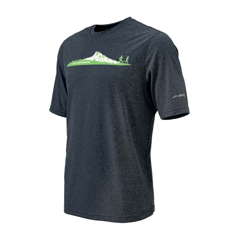 Mens Brooks EZ T II Mountain Runner Short Sleeve Technical Tops