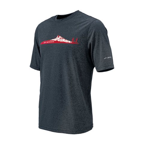 Mens Brooks EZ T II Mountain Runner Short Sleeve Technical Tops