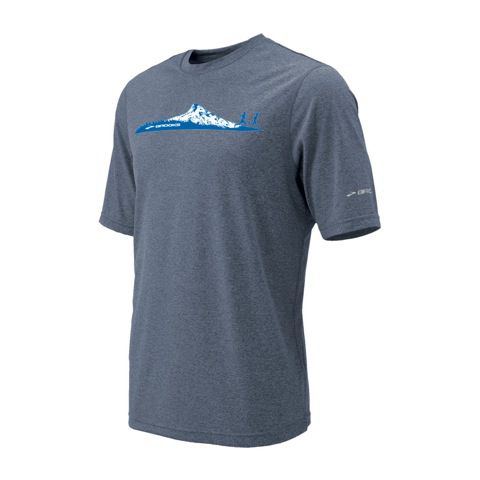 Mens Brooks EZ T II Mountain Runner Short Sleeve Technical Tops
