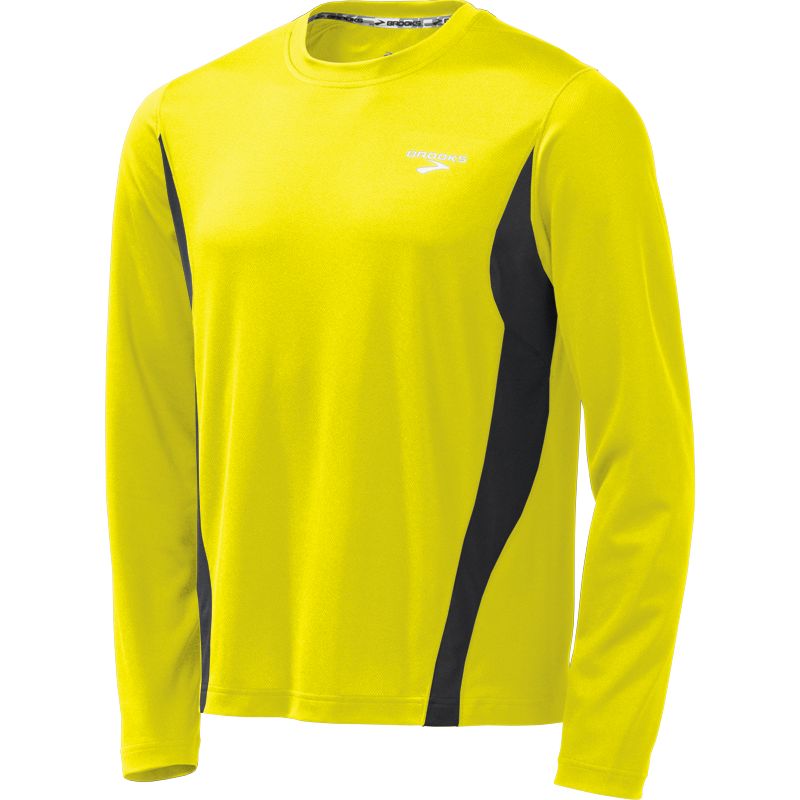 Mens Brooks Versatile LS Short Sleeve Technical Tops