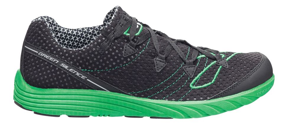 Mens Brooks Green Silence Running Shoe