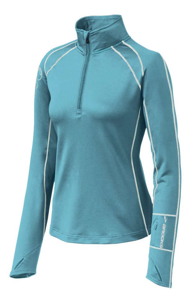 Womens Brooks Infiniti Long Sleeve 1/2 Zip Technical Tops