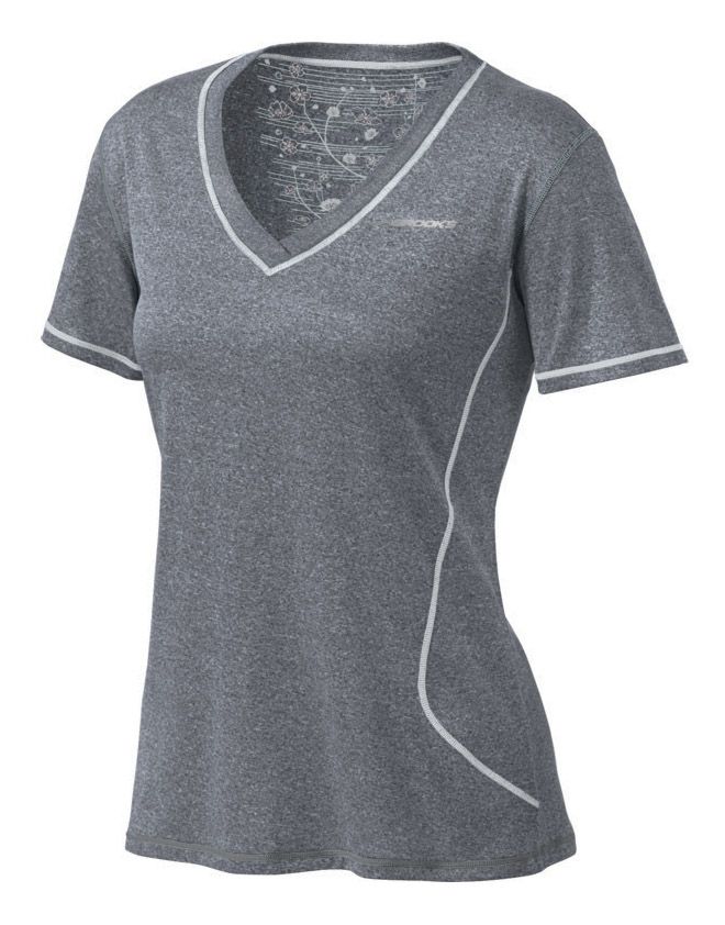 Womens Brooks Versatile EZ Short Sleeve VNeck Technical Tops at Road