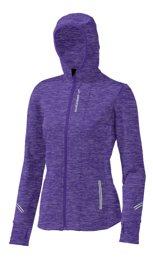 Womens Brooks Utopia Thermal Hoodie II Warm-Up Hooded Jackets