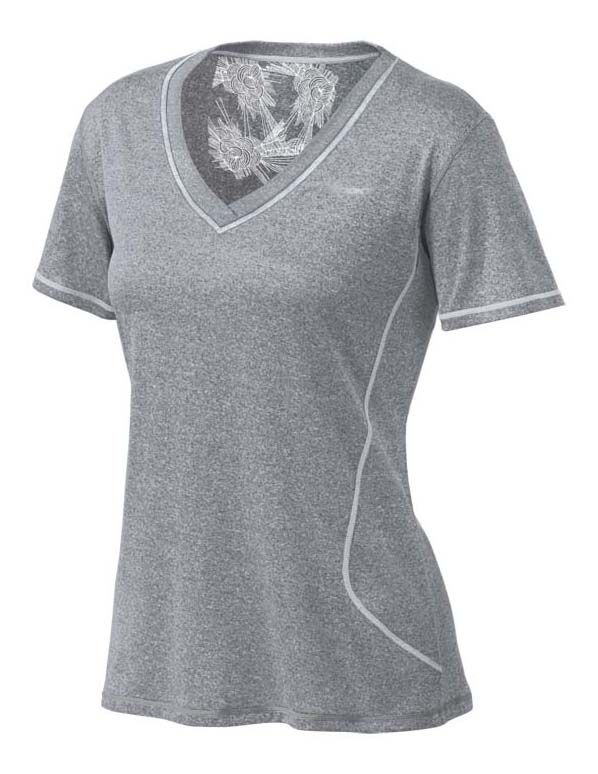 Womens Brooks Versatile EZ V Neck Short Sleeve Technical Tops