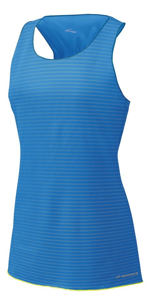 Womens Brooks D'Lite Reversible Racerback Tanks Technical Tops