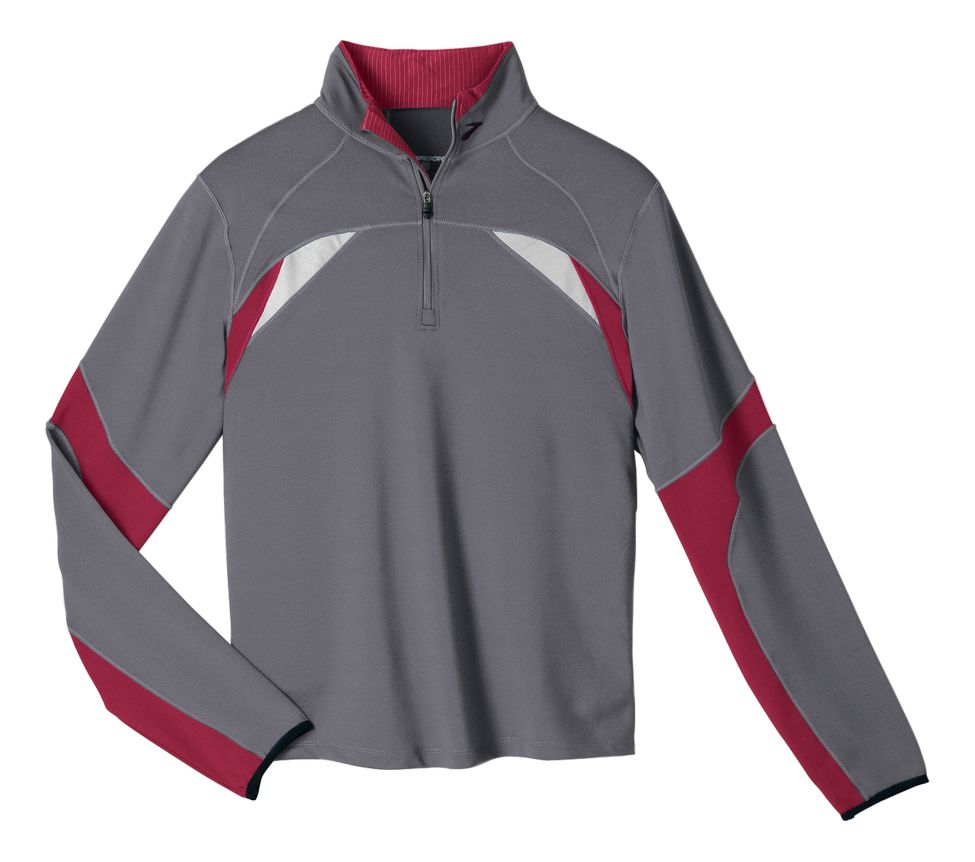 Mens Brooks Vapor Dry Long Sleeve Half Zip Top
