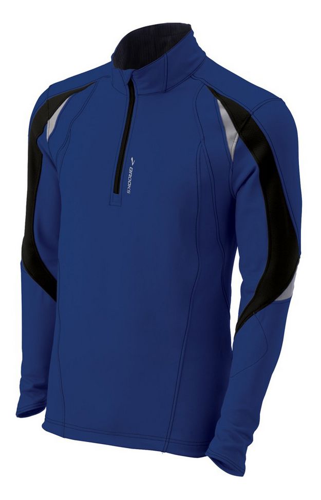 Mens Brooks Vapor-Dry 3D Long Sleeve 1/2 Zip Technical Tops